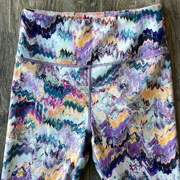 Peloton Leggings Purple River Rock High Waist Leggings Multicolored Size Small - Picture 6 of 9